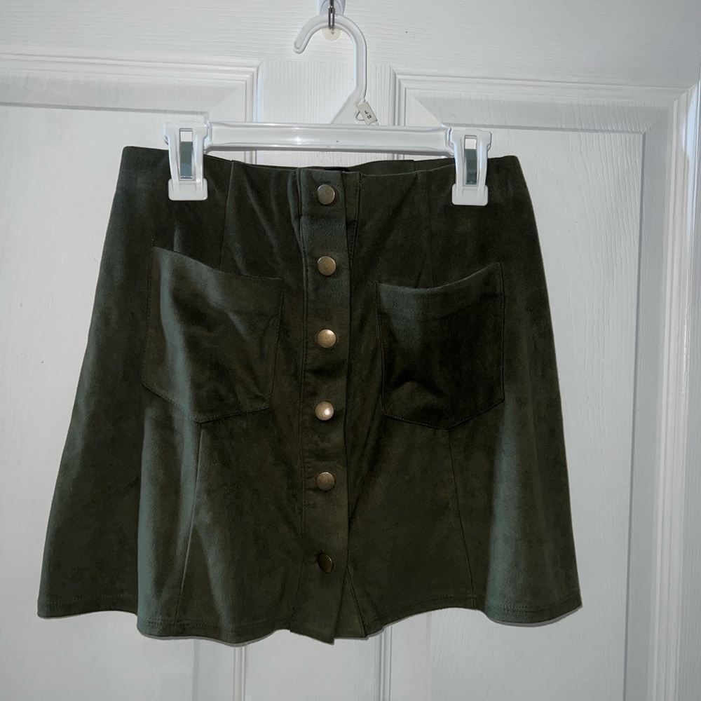❣️Offers and Bundles Encouraged❣️ Green Suede Skirt